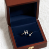 Imperial Initial 'H' Crystal Suite – Radiant Adjustable Boutique Statement Ring
