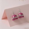 Refined Metallic Bell Jhumkas – Etched Geometric Fashion Earrings