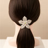 Luxury Floral Pony Holder | Crystal Filigree Elastic Hair Tie