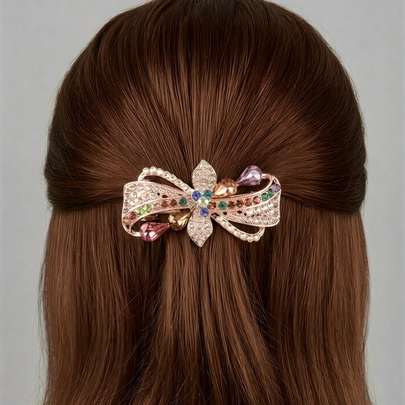 Luxury Crystal Encrusted Hair Clip for Weddings