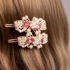 Ethereal Crystal Petal Pins – Exquisite Pair of Boutique Hair Jewelry