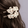 Ethereal Crystal Petal Pins – Exquisite Pair of Boutique Hair Jewelry