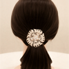 Luxury Floral Pony Holder | Crystal Filigree Elastic Hair Tie..