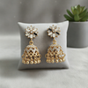 Artisan Matte Bloom Jhumka Earrings – Handcrafted Floral Bell & Bead Collection