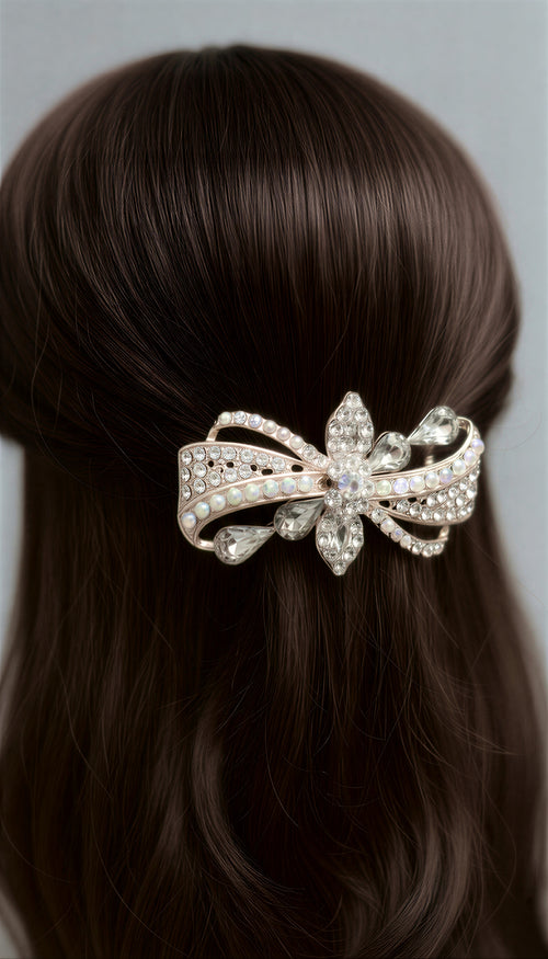 Vintage Style Gold Plated Floral Hair Clip