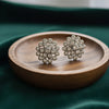 Crystal Blossom Stud Earrings – Elegant Floral Cluster Design