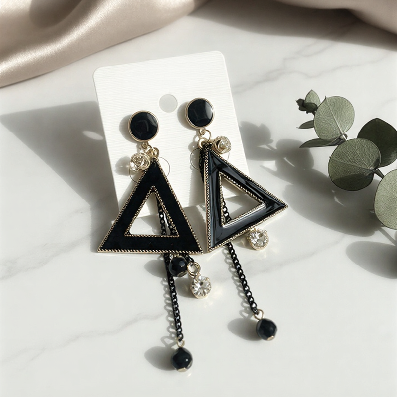 Vintage Empress Long Earrings – Antique Gold Finish