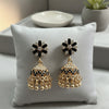 Artisan Matte Bloom Jhumka Earrings – Handcrafted Floral Bell & Bead Collection