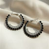 Celestial Dual-Halo Crystal Hoops – Masterfully Crafted Boutique Statement Earrings