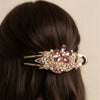 Vintage Filigree Flower Hair Clip – Elegant Floral Crystal Hair Accessory
