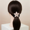 Luxury Floral Pony Holder | Crystal Filigree Elastic Hair Tie.