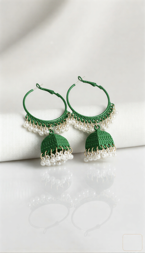 Signature Matte Filigree Jhumkas – Handcrafted Gilded Boutique Statement Hoops