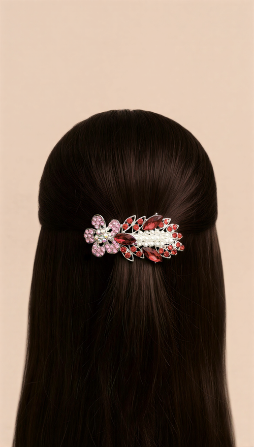 Minimalist Metal Hair Clip for Women – Gold & Silver Finish