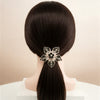 Luxury Floral Pony Holder | Crystal Filigree Elastic Hair Tie