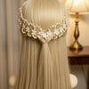 Shimmering Crystal "Ethereal" Floral Hair Vine – Bridal Headpiece