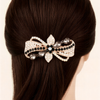 Vintage Style Gold Plated Floral Hair Clip