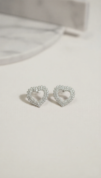 Crystal Blossom Stud Earrings – Elegant Floral Cluster Design