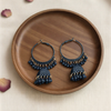 Royal Imperial Matte Jhumka Hoops – Handcrafted Traditional Statement Jewelry
