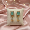 Luxury Crystal Square Drop Earrings - Available in 6 Elegant Colors