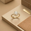 The "One" Champagne Radiance Oval Ring – A Masterpiece of Light