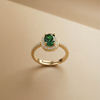 The Solstice Champagne Oval Ring – A Legacy of Light & Elegance