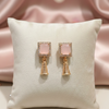 Luxury Crystal Square Drop Earrings - Available in 6 Elegant Colors
