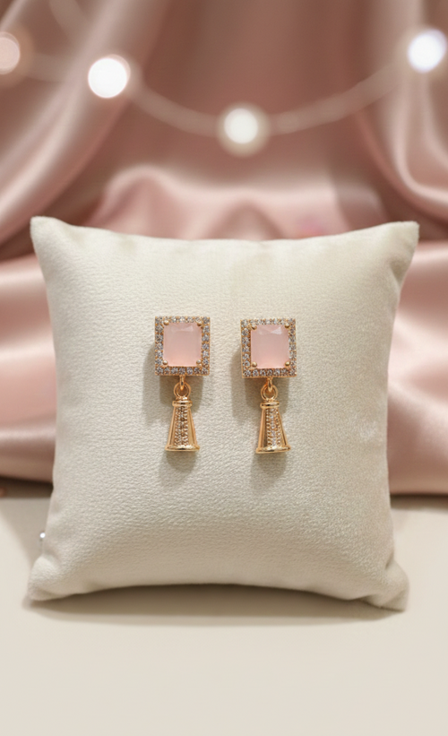 Luxury Crystal Square Drop Earrings - Available in 6 Elegant Colors