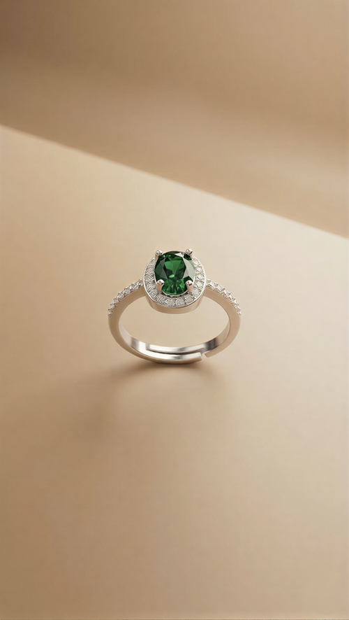 The Solstice Champagne Oval Ring – A Legacy of Light & Elegance