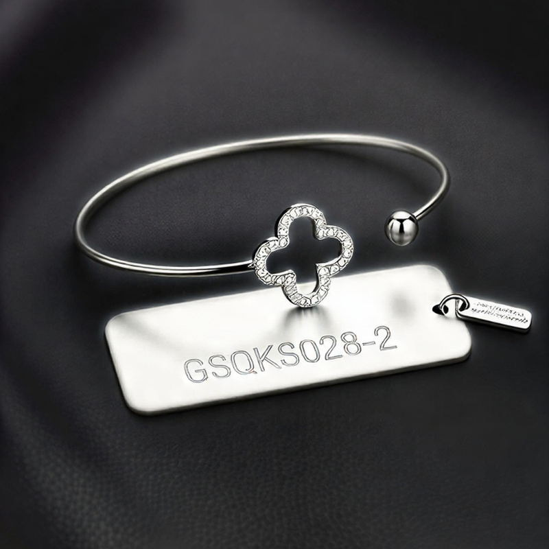 Eternal Heart & Pearl Charm Bangle – Elegant Open-Cuff Bracelet