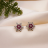 Dazzling Snowflake Micro-Crystal Stud Earrings - Elegant Winter Brilliance Collection