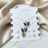 5-Piece Leaf Pendant & Daily Wear Stud Collection