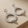 Premium Pearl Drop Circle Earrings - jewlery