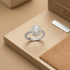 The "One" Champagne Radiance Oval Ring – A Masterpiece of Light