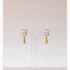 Traditional Heritage Drop Earrings - Luminous Golden Finish with Inspired Crystal Accents [Lumina Luxe]