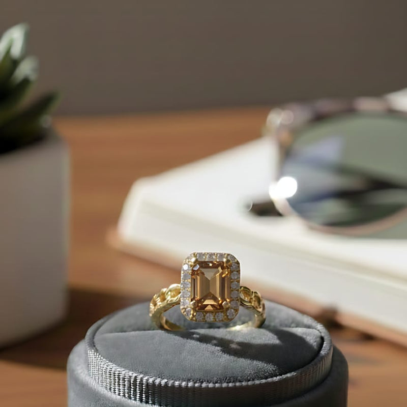 One Jewellery Aurora Golden Adjustable Ring Gold