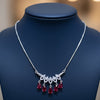 Tiered Crystal Drop Necklace - Luminous Gold & Radiant Silver Finish Statement Jewelry