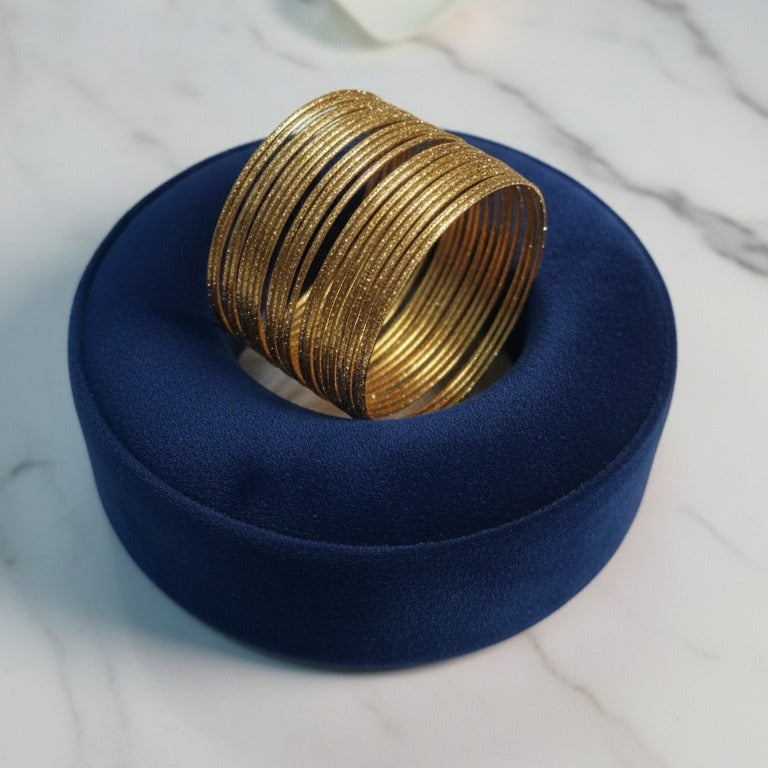 Stardust Honey-Toned Chooriyan Set - Traditional Shimmering Bangles | One Jewellery Store