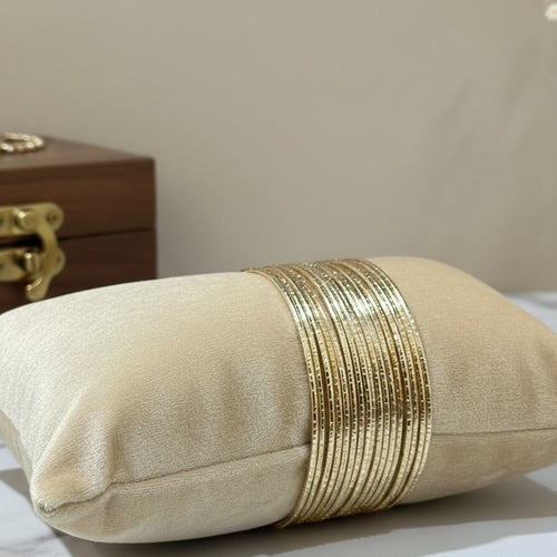 Honey-Toned Chooriyan Set - Traditional Metallic Bangles | One Jewellery Store