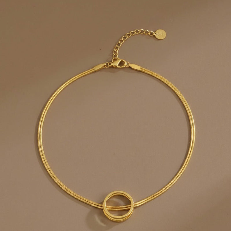 Classic Sleek Rope brecelete – High-Polish Metallic Essential