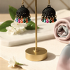 Premium Matte Jhumka Collection – Multi-Color Traditional Fusion Earrings with Intricate Mesh Design | One Jewellery