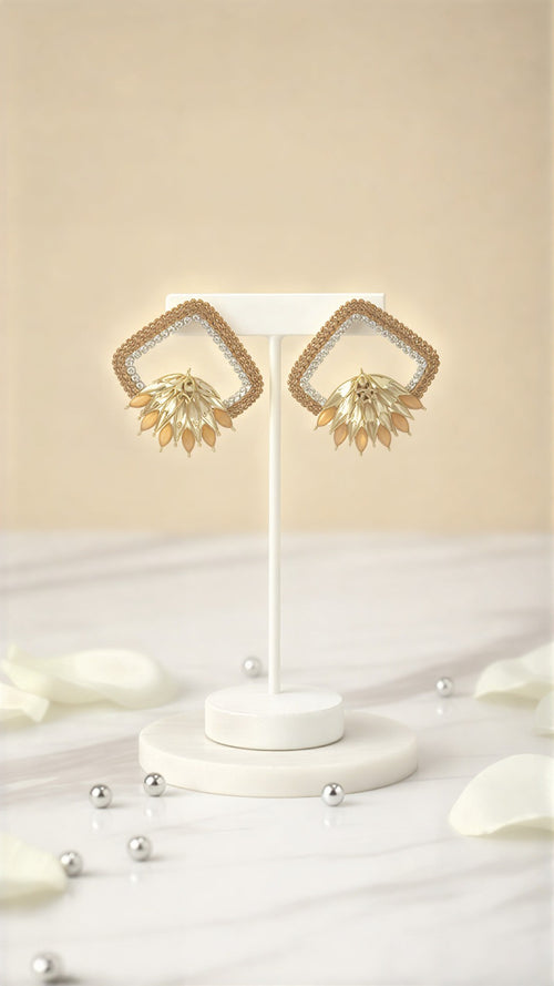 Premium Artisan Earring Collection - Handcrafted Jhumkas & Geometric Crystal Statements