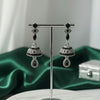 Traditional Crystal Jhumka Earrings - Handcrafted Ethnic Drop Collection | Multiple Colors Available