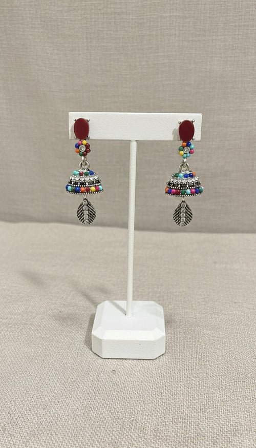 Artisan Handcrafted Jhumka Collection - Premium Matte & Crystal Traditional Earrings