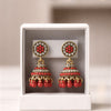 Luxurious Pearl & Stone Studded Jhumkas - Classic Indian/Pakistani Style