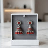 Luxurious Pearl & Stone Studded Jhumkas - Classic Indian/Pakistani Style