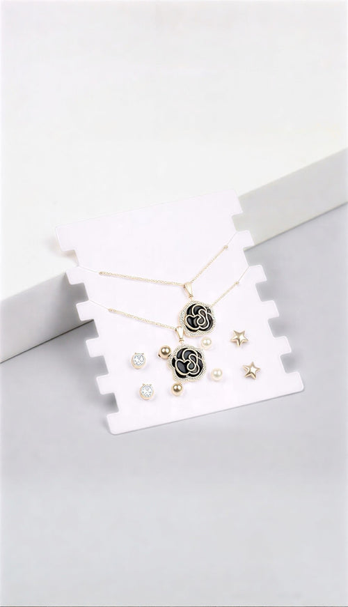The Perfect Silver Gift Box – Leaf Motif Necklace & Earring Selection