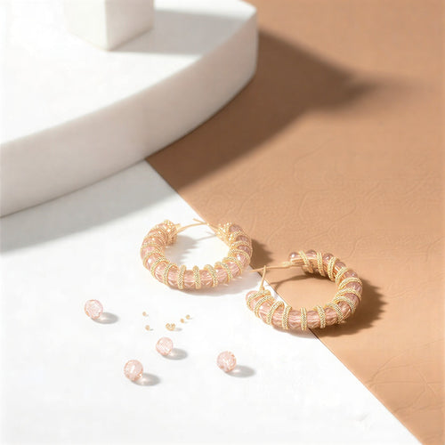 Sparkling Blossom Symphony Earrings – Elegant Long-Line Crystal Tassels