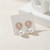 Majestic Shimmering Heart & Teardrop Pearl Earrings