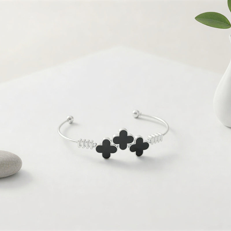 Signature "Infinite Glow" Bangle – Floating Pearl & Crystal Charm