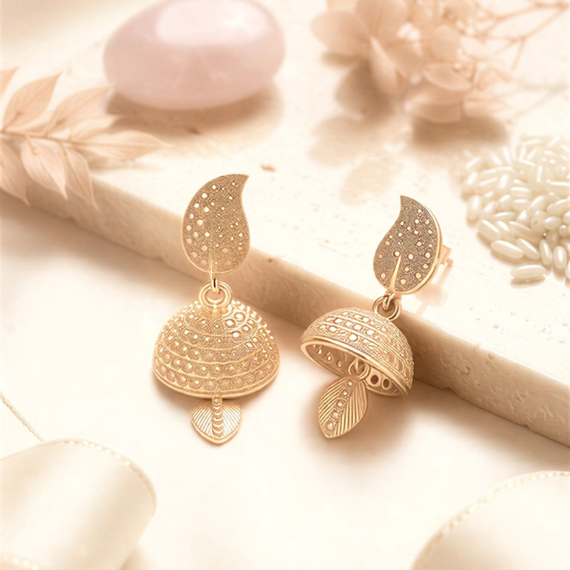 Traditional Textured Bell Earrings